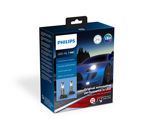 H1 LED Bulbs Kit PHILIPS Ultinon Pro9100 +350% 5800K - LUM11258U91X2