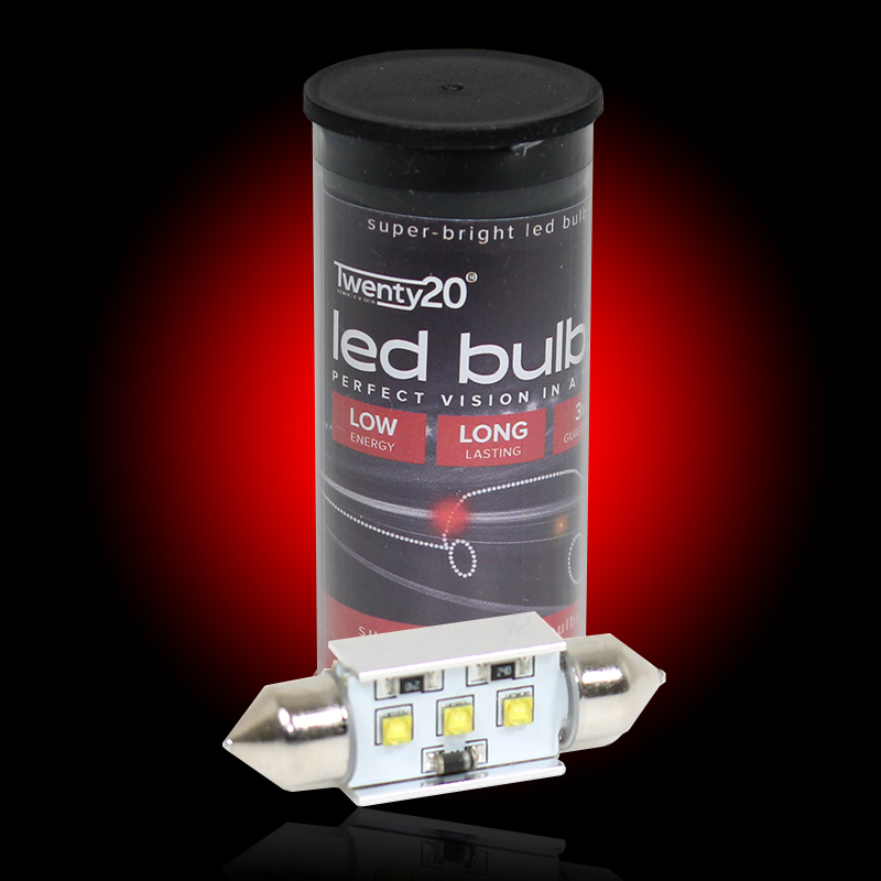 LED Festoon Bulbs – 239 38mm 39mm 41mm – CANBUS For Interior & Number Plate – Pure White