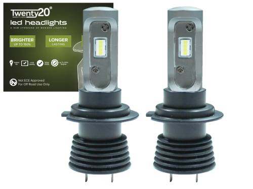 H7 Twenty20 Compact LED Headlight Bulbs (Pair)
