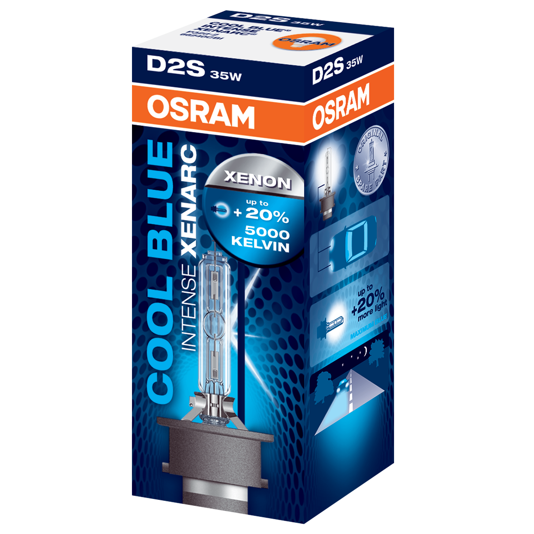 D2S OSRAM Cool Blue Intense Xenarc 35W 5000K Xenon HID Bulb