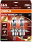 H4 12V 60/55W OSRAM Night Breaker +220% Bulbs (Pair)