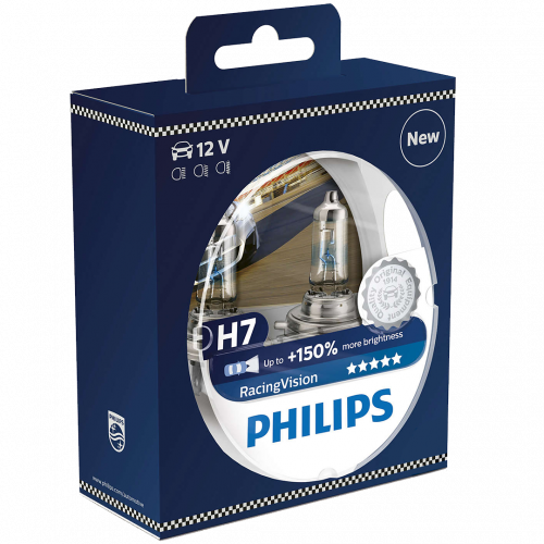 Philips Racing Vision H7 150%+ Twin + X-treme Vision LED (Philips
