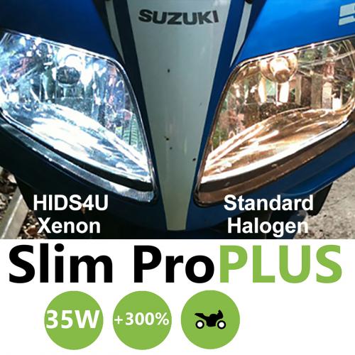 H1 HIDS4U SLIM 35W HID Motorcycle Xenon Conversion Kit