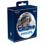H4 Philips Racing Vision +150% 12V 60/55W 472 Halogen Bulbs (Pair)