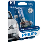 H11 Philips White Vision 12V 55W Halogen Bulb