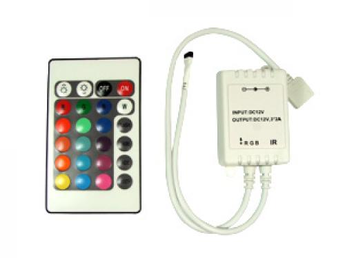 LED 24 Button Infrared Controller (2 Amp)