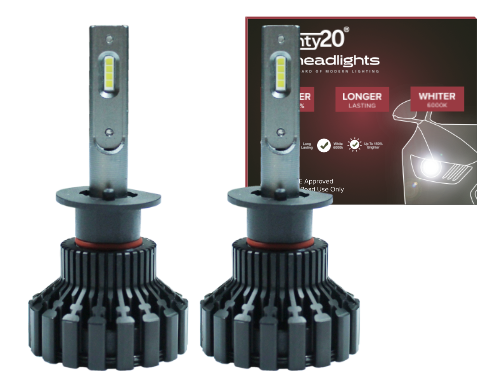 H1 Twenty20 Impact LED 12V 448 Headlight Bulbs (Pair)