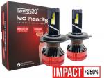 H4 Twenty20 Impact +250% LED 12V 60/55W Headlight Bulb