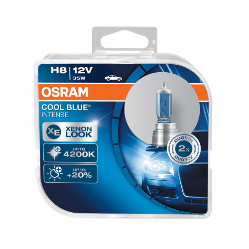 H8 OSRAM Cool Blue Intense 12V 35W Halogen Bulbs (Pair)