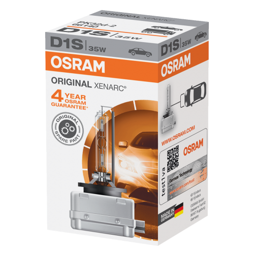 D1S OSRAM Original Xenarc Standard Replacement 35W 4100K Xenon HID Bulb