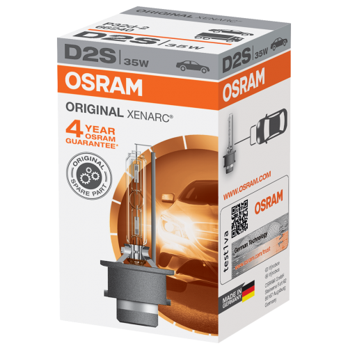 D2S OSRAM Original Xenarc Standard Replacement 35W 4300K Xenon HID Bulb