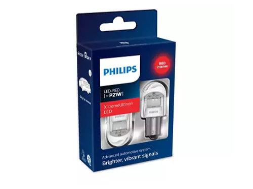 Philips X-treme Ultinon Gen2 382 P21W LED in Red (Pair)