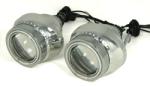 Bi-Xenon Projector Lens HID Conversion Kit with Angel Eye and White LED Ring