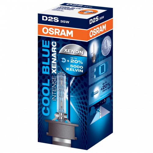 D2S OSRAM Cool Blue Intense Xenarc 35W 5000K Xenon HID Bulb