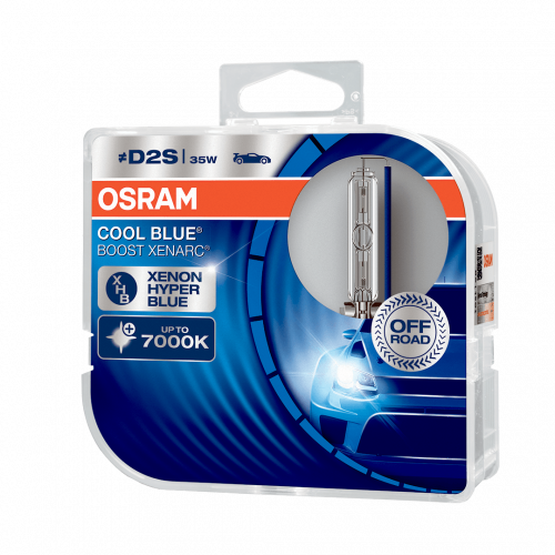 D2S OSRAM Cool Blue Boost Xenarc 35W 6000K Xenon HID Bulbs (Pair)