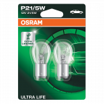 380 OSRAM Ultra Life 12V 21/5W P21/5W Bayonet Bulbs (Pair)