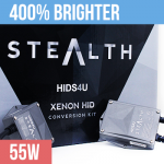 HB3/9005 HIDS4U Stealth 55W Xenon HID Conversion Kit