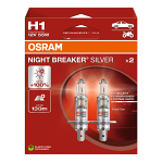 H1 Osram NIGHT BREAKER SILVER +100% TWIN PACK