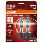 HB3 OSRAM Night Breaker Laser 12V 60W 150% Generation 2 (Pair)