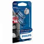 501 Philips White Vision Ultra 12V 5W W5W Wedge Bulbs (Pair)