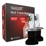H4 Twenty20 Impact LED 12V 60/55W Headlight Bulbs (Pair)